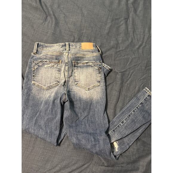 NWOT Buckle Black Ankle Skinny Distressed Jeans Women's Size 25 - Picture 4 of 4